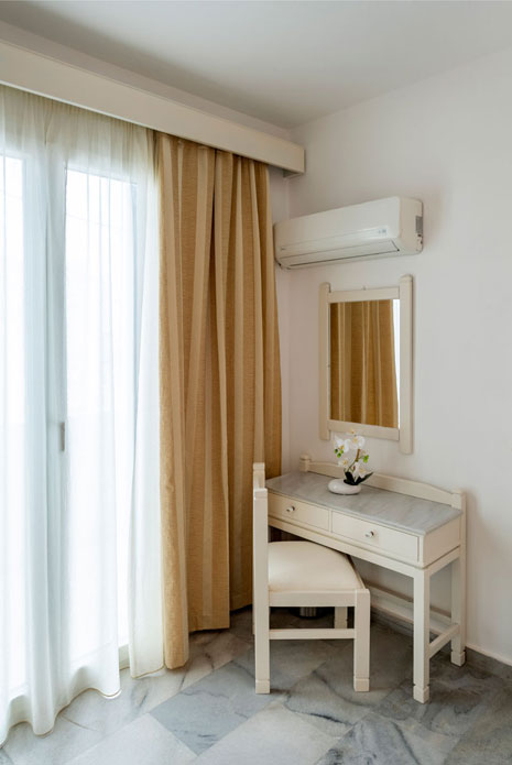 Double room at Aegeon hotel in Paros