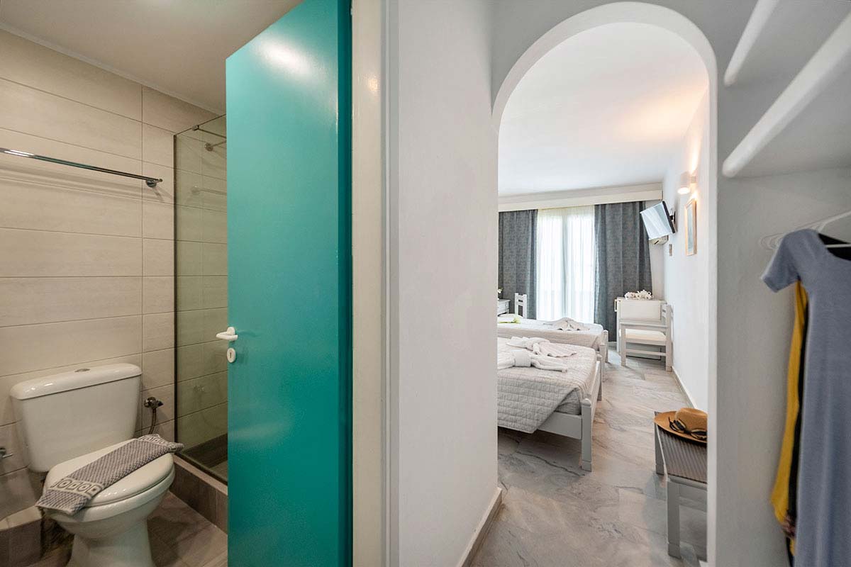 Camera doppia nell'hotel Aegeon a Paros